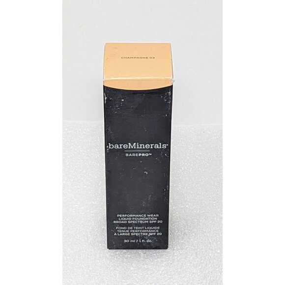 BareMinerals BarePro Performance Wear Liquid Foundation SPF 20 30ml Champagne 03 - Picture 1 of 1